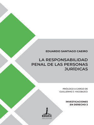 cover image of La responsabilidad penal de las personas jurídicas